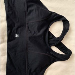 Senita black sports bra/crop top